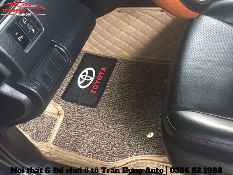 Thảm lót sàn 5D 6D cao cấp cho xe ô tô Toyota tại Hà Nội